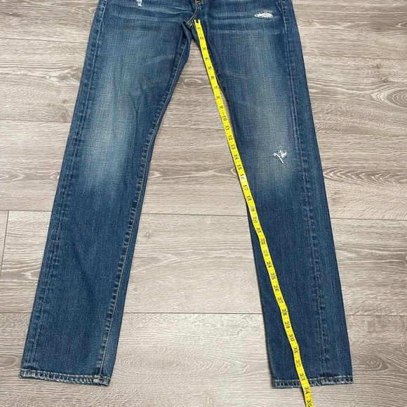 AG Adriano Goldschmied The Piper Slouchy Slim Distressed Denim Jeans 26R - Picture 10 of 16